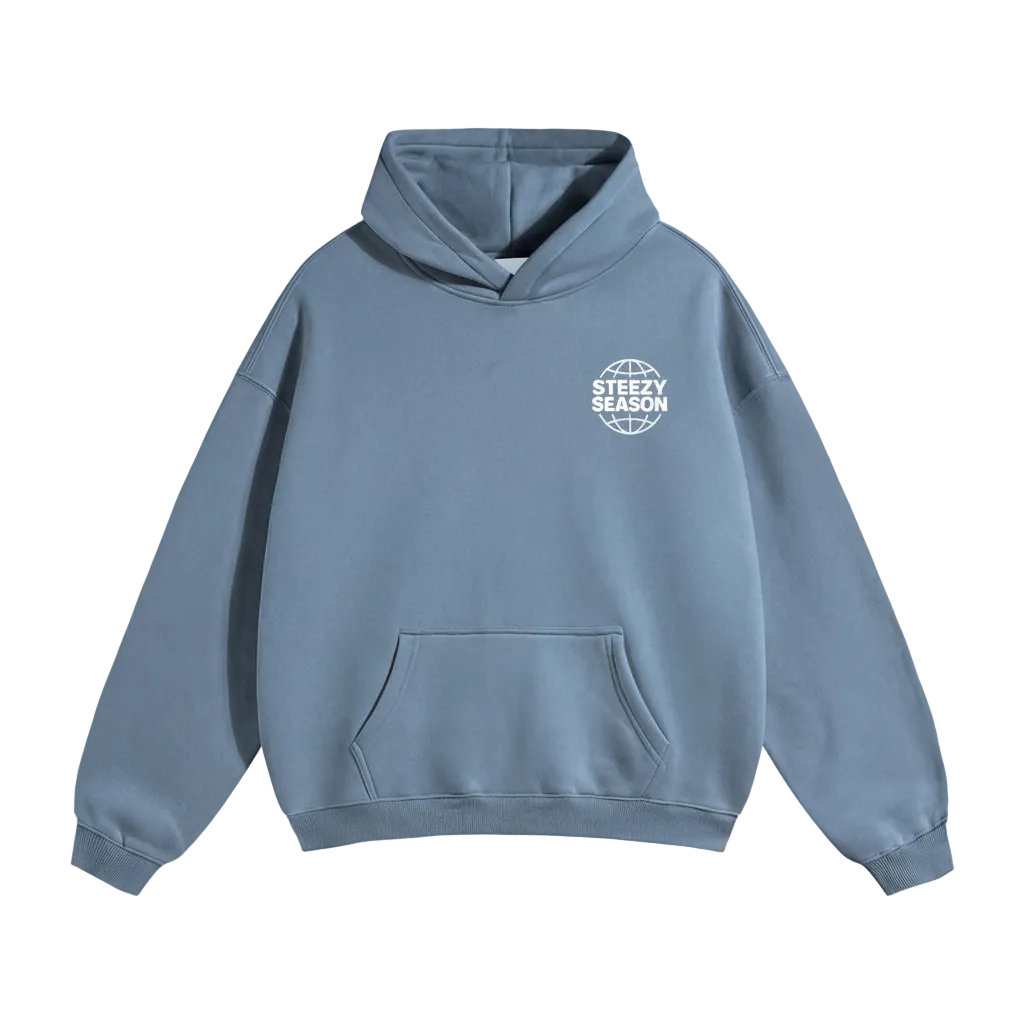 STEEZY SEASON Season One Hoodie - Jean Blue front