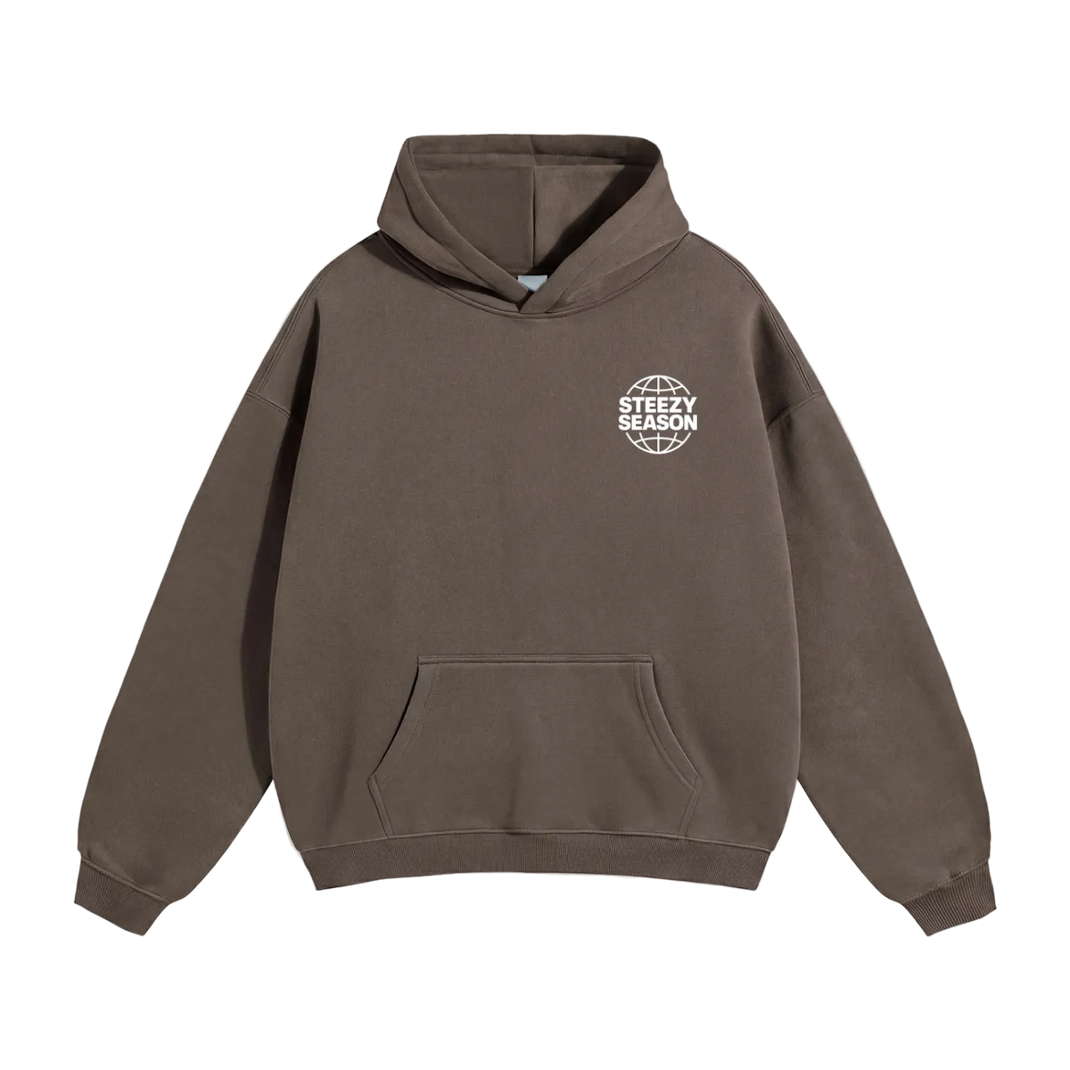 STEEZY SEASON Season One Hoodie - Dark Brown front