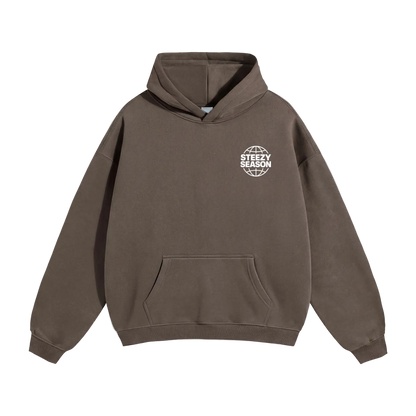 STEEZY SEASON Season One Hoodie - Dark Brown front