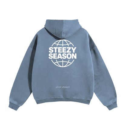 STEEZY SEASON Season One Hoodie - Jean Blue back